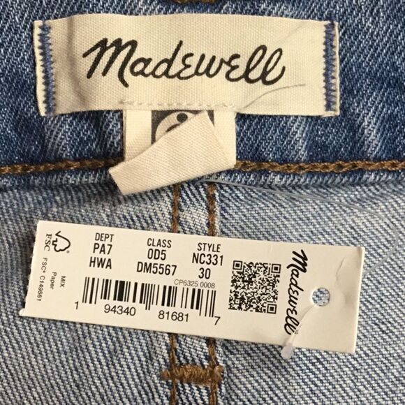 NEW Madewell Perfect‎ Vintage Straight Jean in Hoye Wash, 30 - Picture 11 of 15